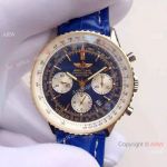 JF Factory Breitling Navitimer 43mm Men Watch Blue Dial Two Tone